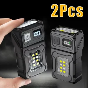 2/1Pcs Portable Flashlight Super Bright MINI USB